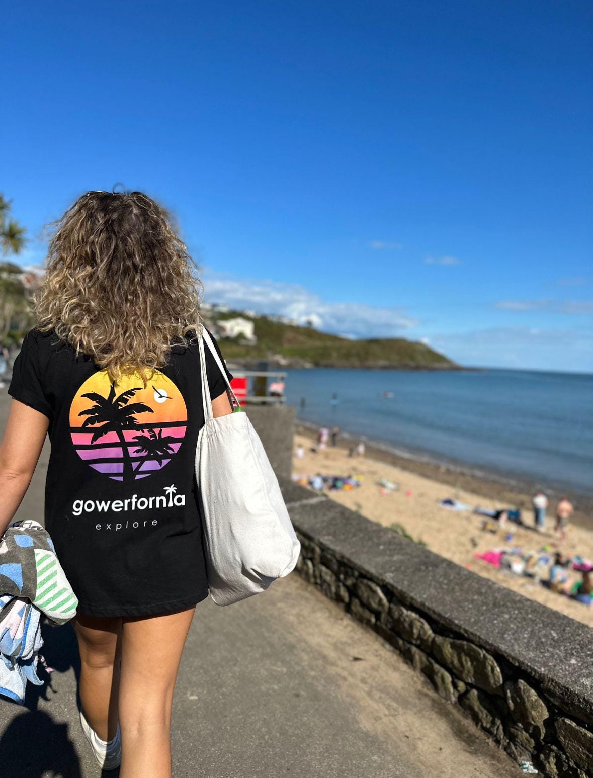 Gowerfornia Sunset Cotton Tee