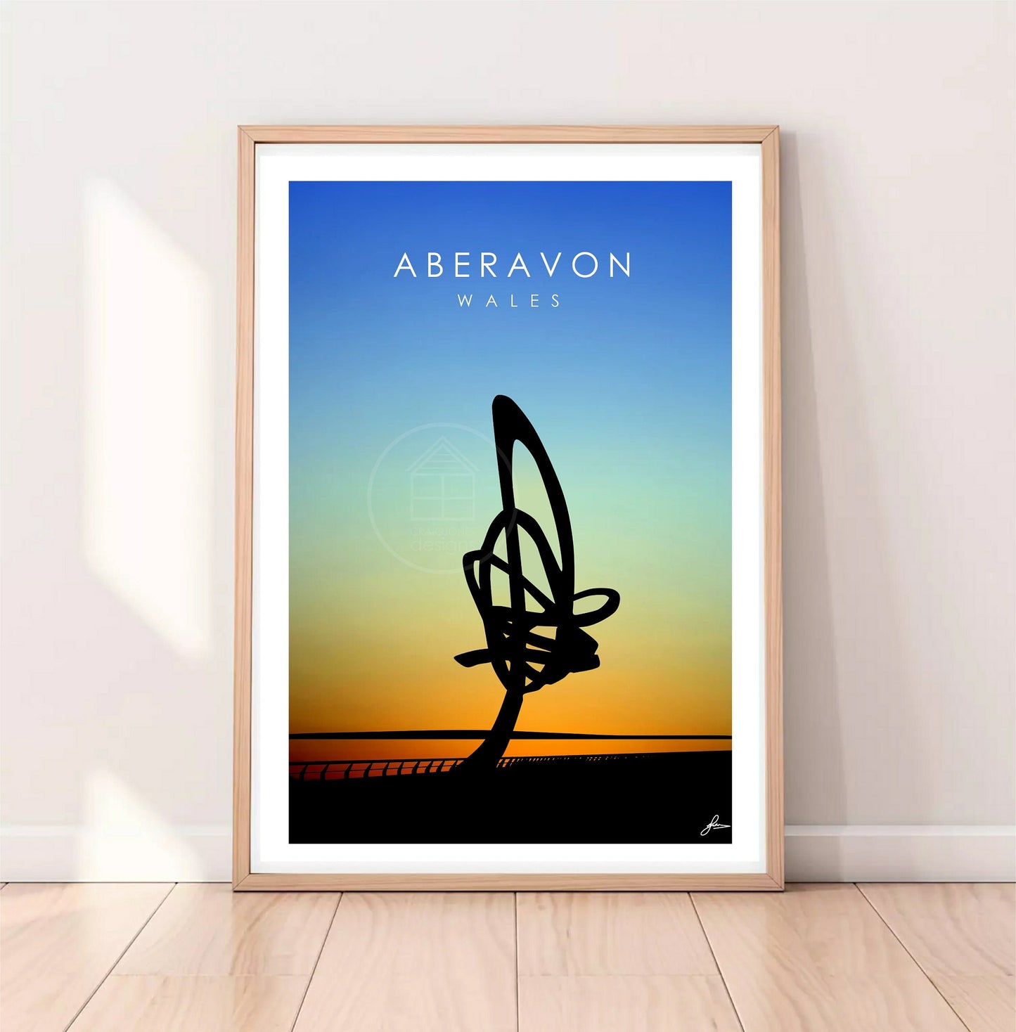 Aberavon Kitesail Monument Print, Unframed.