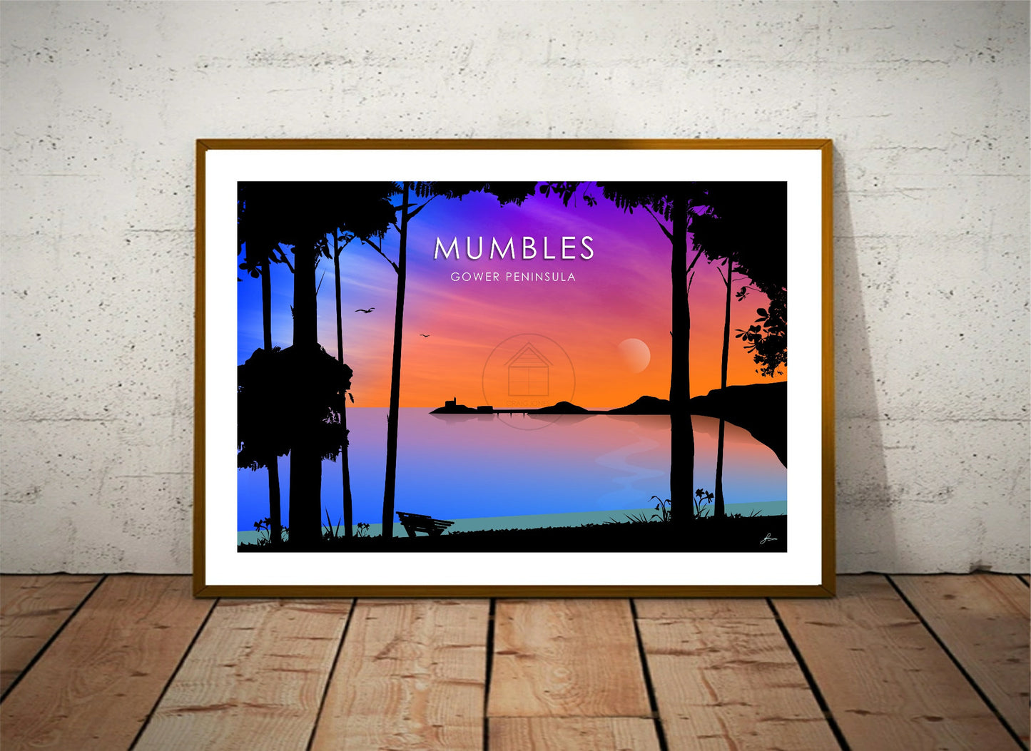 Mumbles View, Gower Peninsula Print, Gloss Card, Unframed