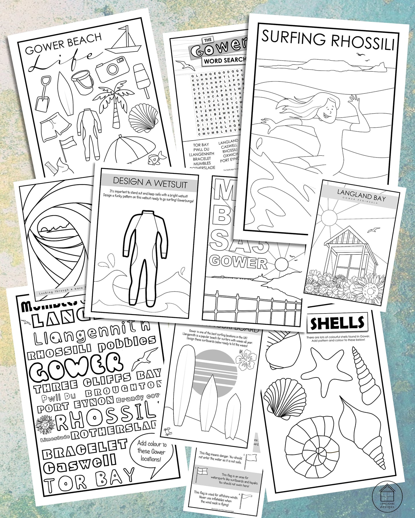 The Gower Colouring Book