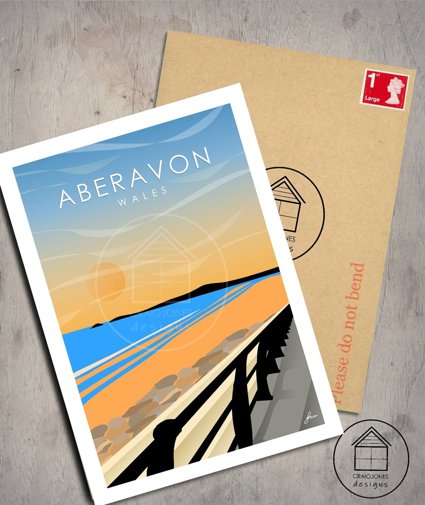Aberavon, Wales Print, Gloss Card, Unframed