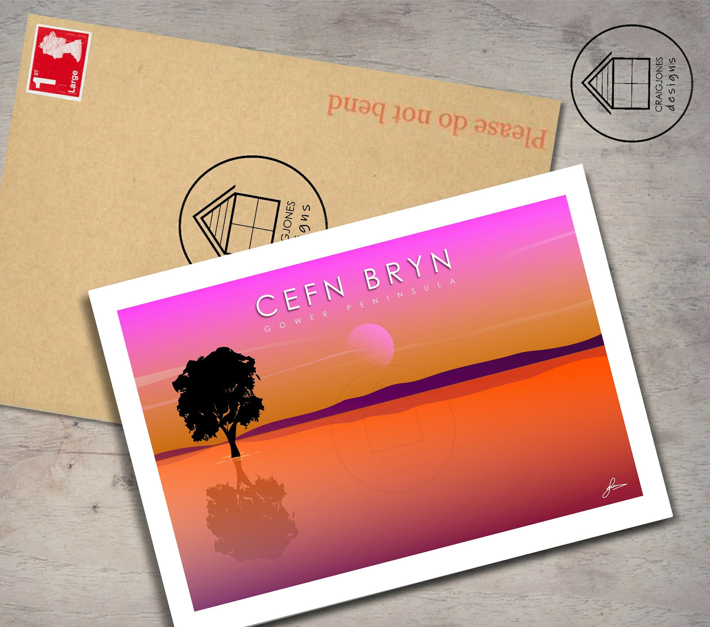 Cefn Bryn, Gower Peninsula Print, Gloss Card, Unframed