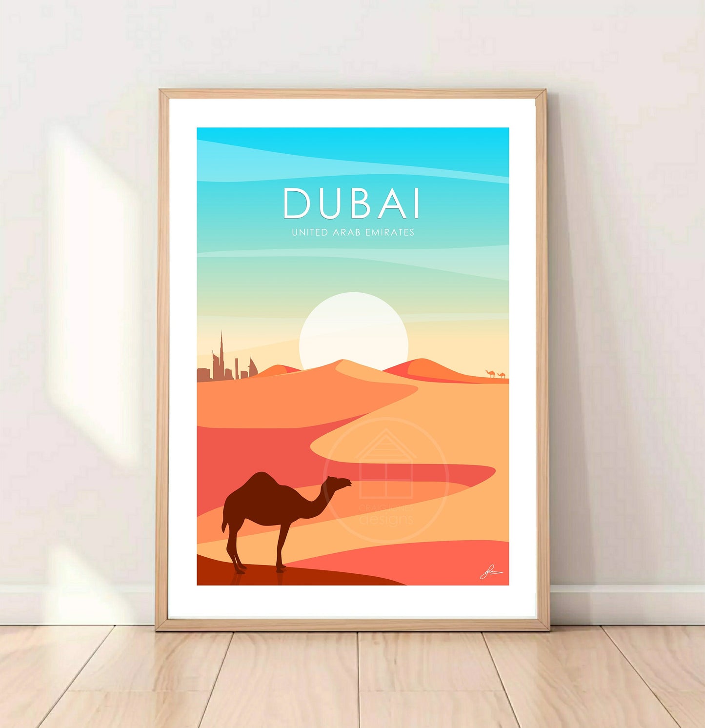 Dubai Print, Gloss Card, Unframed