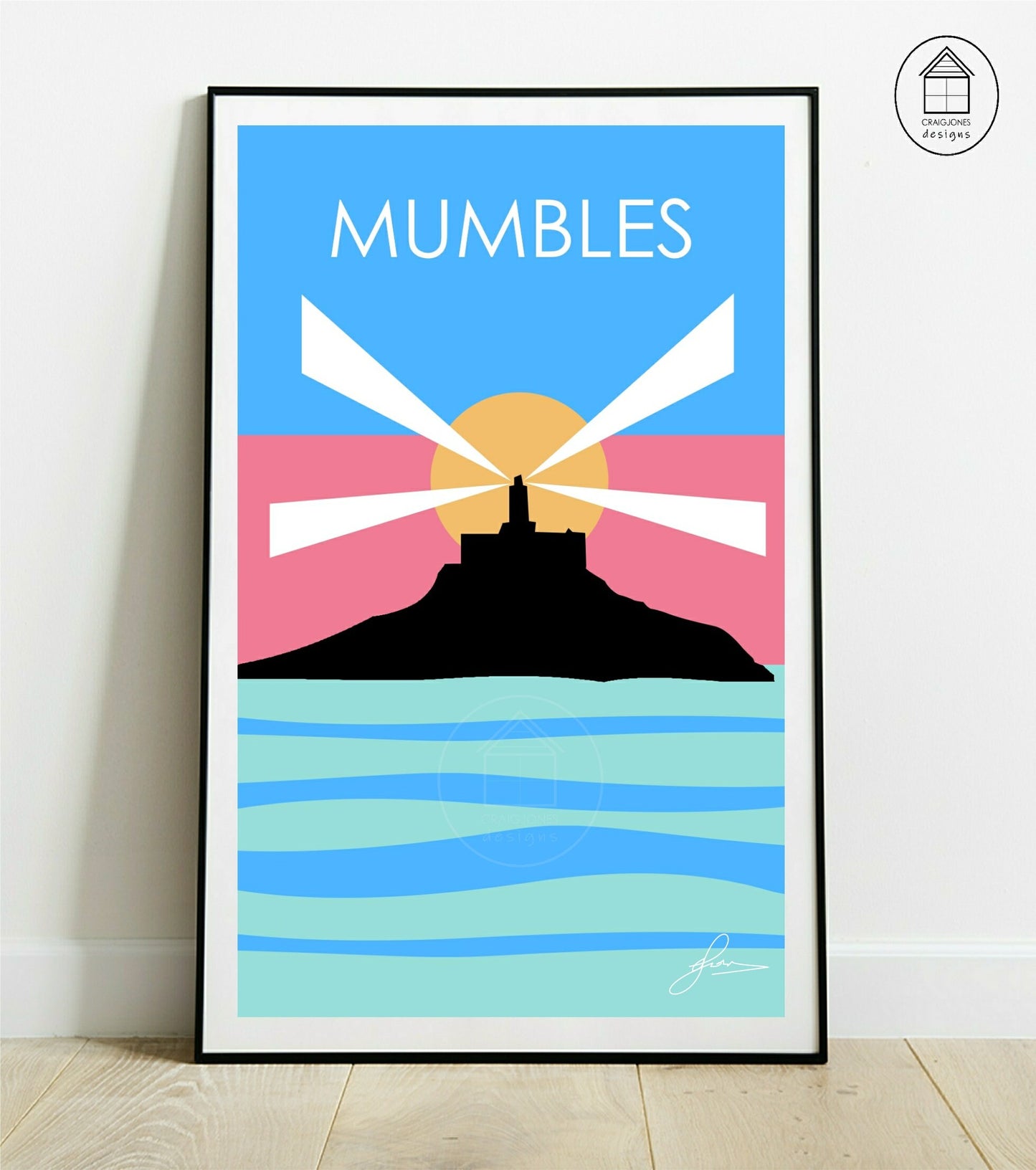 Mumbles Lighthouse Socks, Gower Peninsula