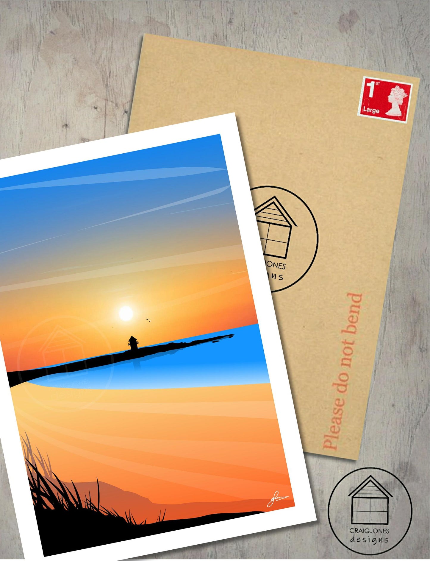 Porthcawl Print, Gloss Card, Unframed