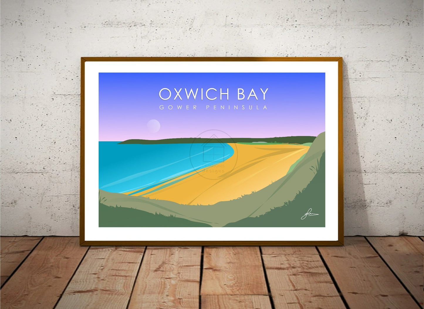 Oxwich Bay, Gower Peninsula Print, Gloss Card, Unframed