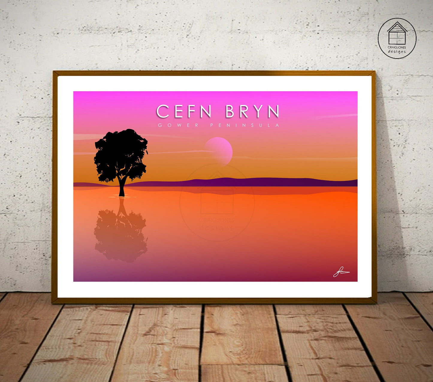 Cefn Bryn, Gower Peninsula Print, Gloss Card, Unframed