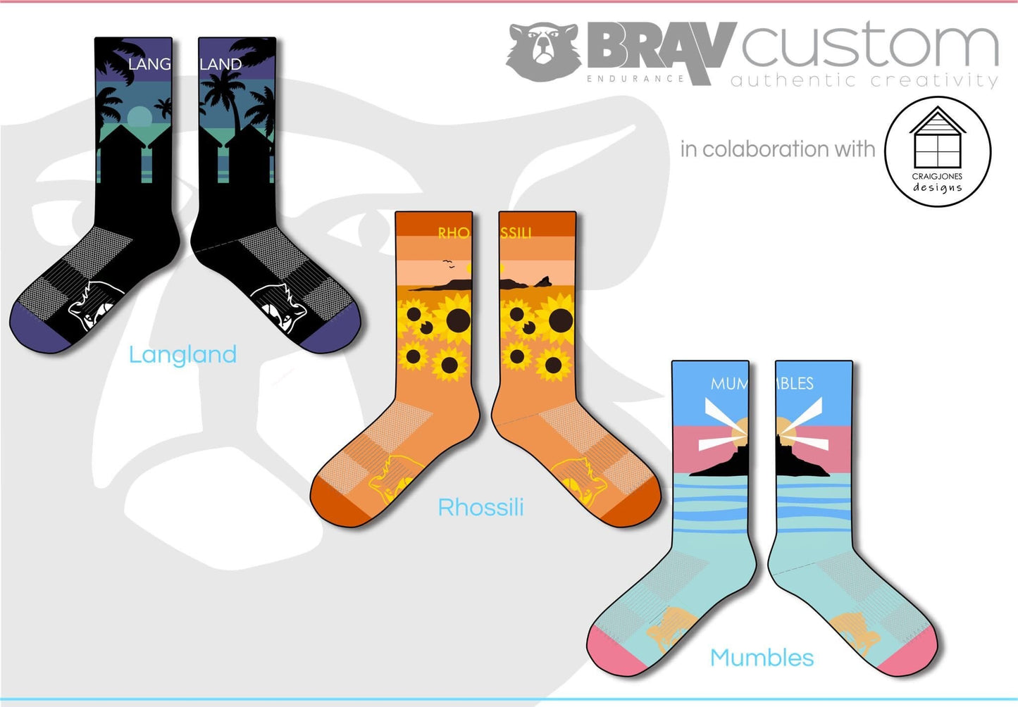 Gower Socks Triple Set
