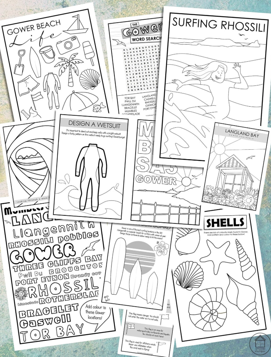 Gower Colouring Book