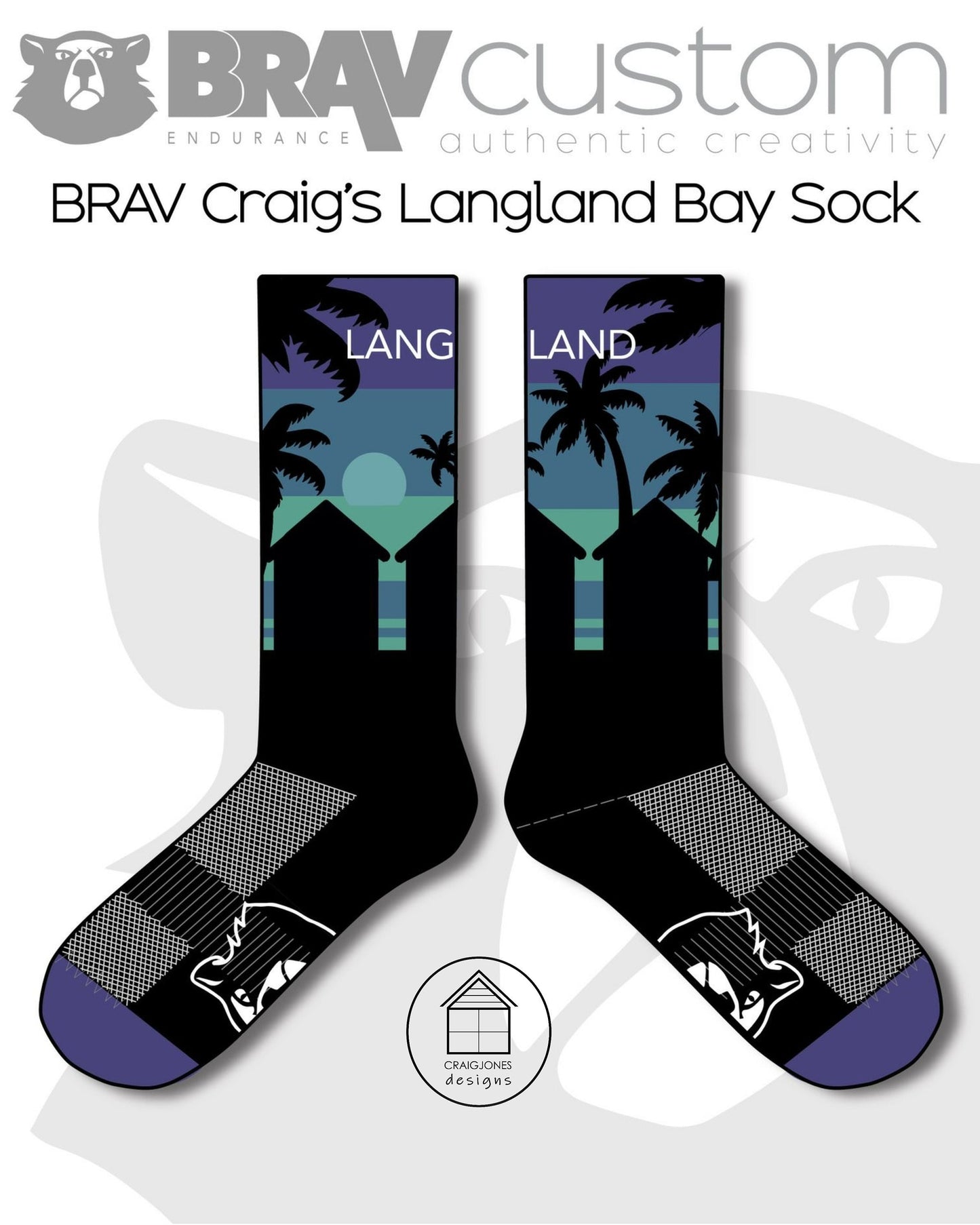 Langland Bay Socks, Gower Peninsula