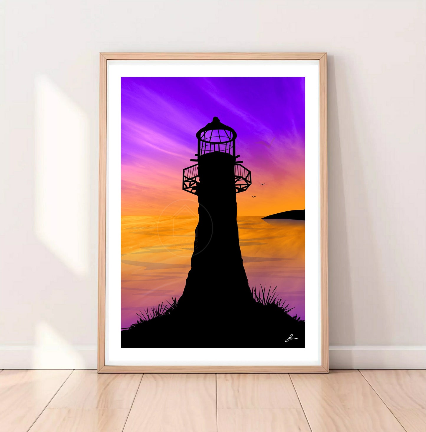 Whiteford Lighthouse, Gower Peninsula Print, Gloss Card, Unframed