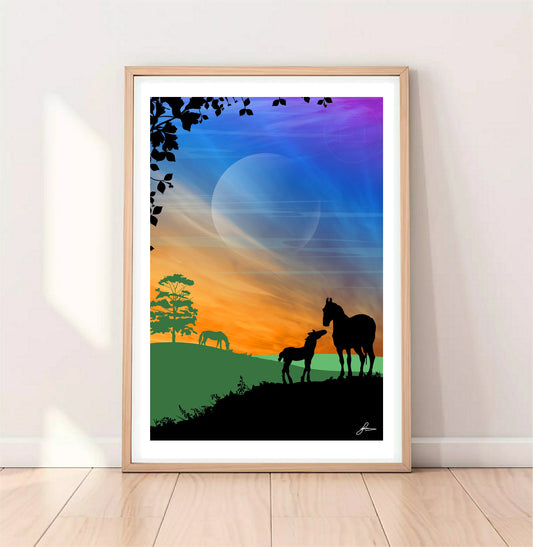 Cefn Bryn, Gower Peninsula Print, Gloss Card, Unframed